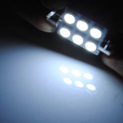 Led bec C5W FESTOON SOFIT 6 SMD 5050 40 mm de culoare alb